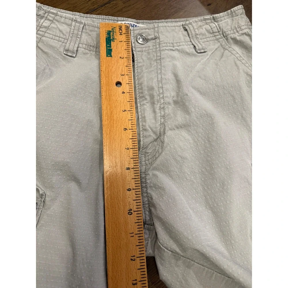 Denizen from Levis Mens Light Gray Ripstop Cargo Shorts Size 29 Utility Hiking